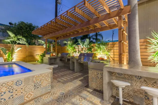 The Self-Sustainable Beach House, South Padre Island, TX vacation rental: Outdoor Covered Pergola