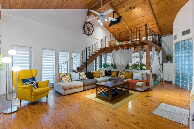 The Self-Sustainable Beach House, South Padre Island, TX vacation rental: 2nd Floor Living Room