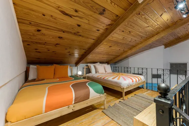 The Self-Sustainable Beach House, South Padre Island, TX vacation rental: 2nd Floor Double Beds Open Room (Loft)
