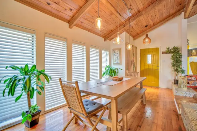 The Self-Sustainable Beach House, South Padre Island, TX vacation rental: 2nd Floor Dinning Table (8 to 10 People capacity)